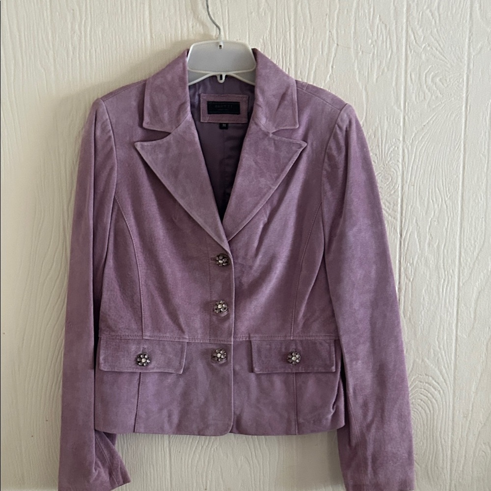 Avanti Lavender Women's Leather Jacket